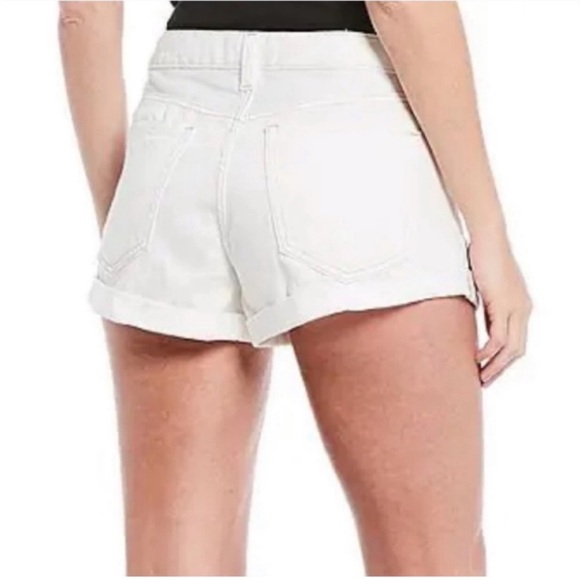 NWT Free People Romeo White Rolled Cutoff Denim Shorts Size 26 - Picture 4 of 6
